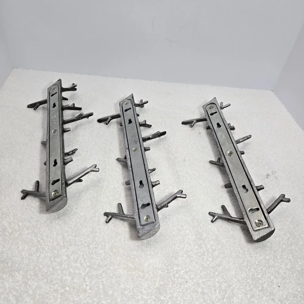 Bosign 3 Piece Tree Branch Wall Hanger Hooks Distressed Gunmetal Key Coat Hook
